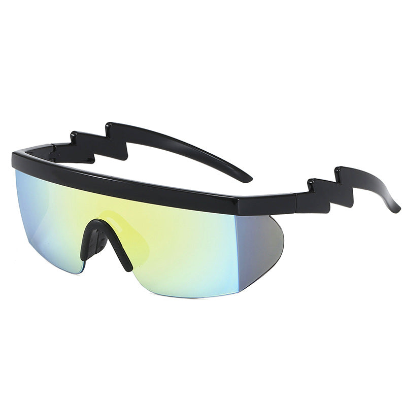 Wholesale Conjoined Sports Cycling Irregular PC Sunglasses