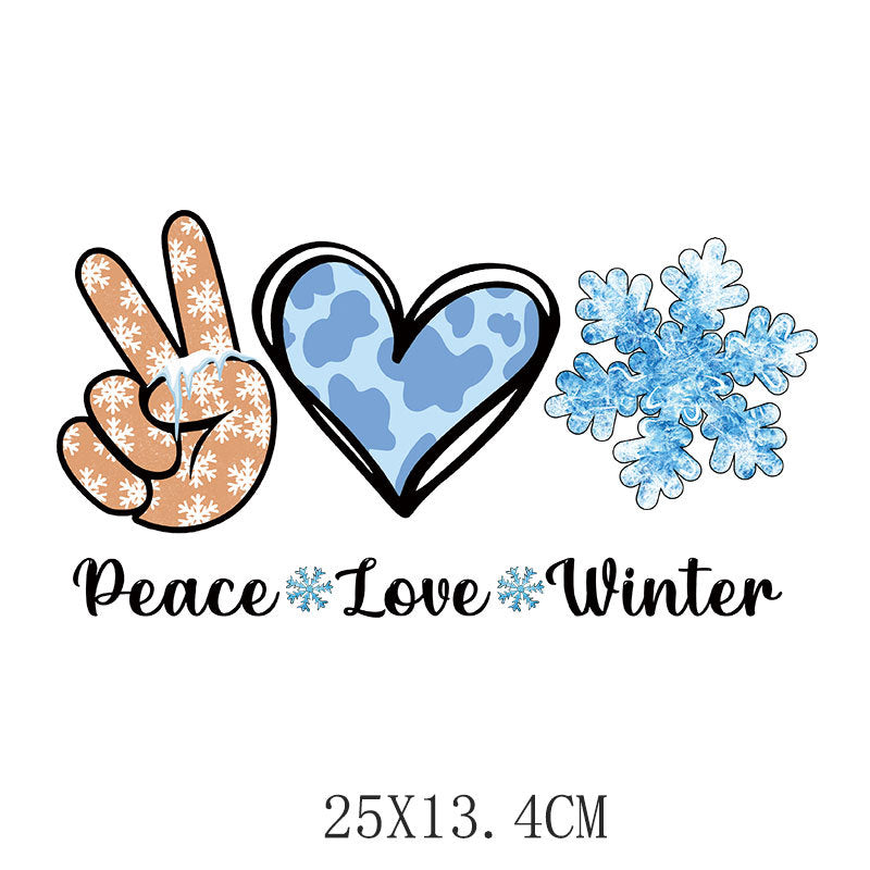 Wholesale 10pcs/pack Blue Snowman Christmas UV DTF Ready to Press Transfers Wraps