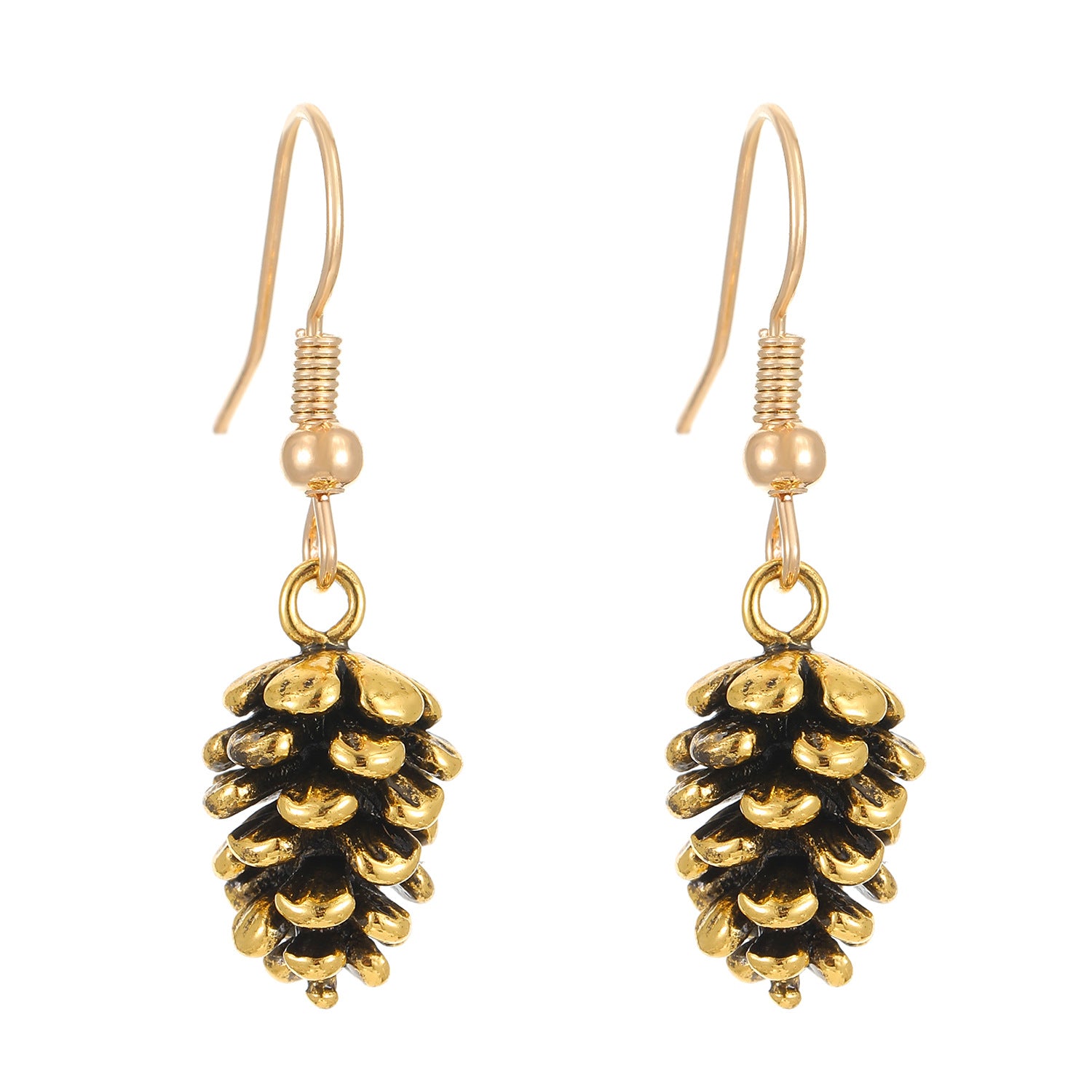 Wholesale  Retro Pinecone Plant Earrings