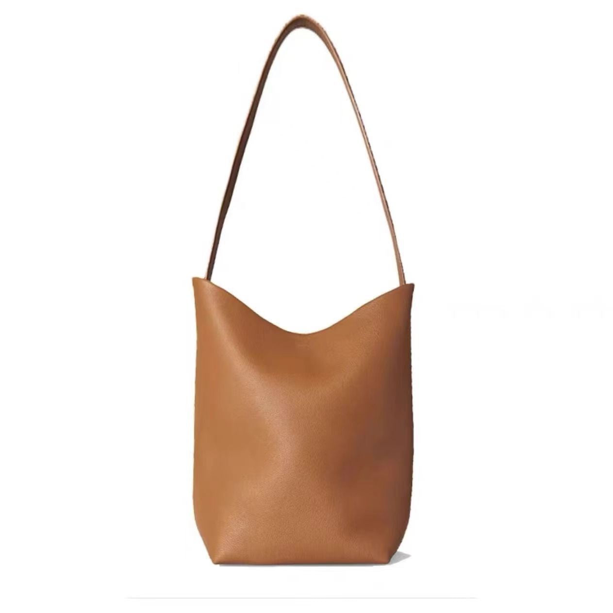 Wholesale Large Capacity Bucket Bag Genuine Leather Litchi Tote Bag Shoulder Bag
