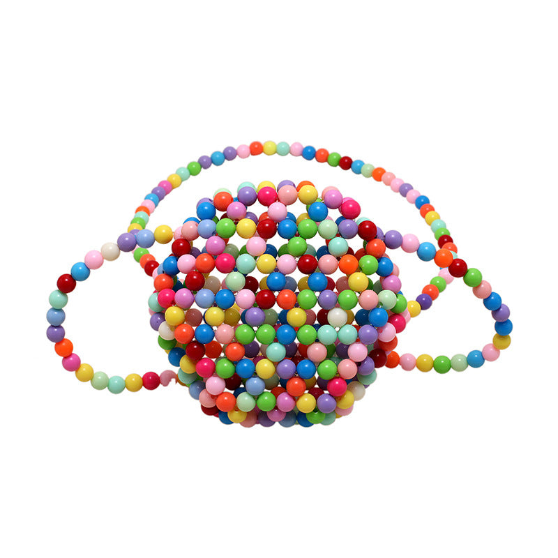 Bolsa de cuentas hechas a mano de acrílico al por mayor