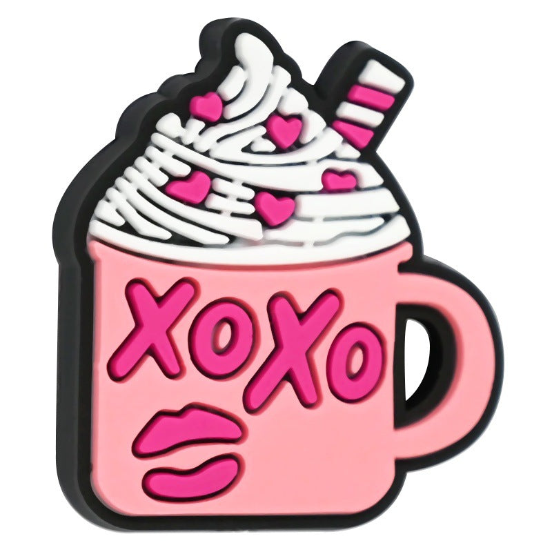 Wholesale  Random 100pcs/pack  Cartoon colored bead Focal Beads