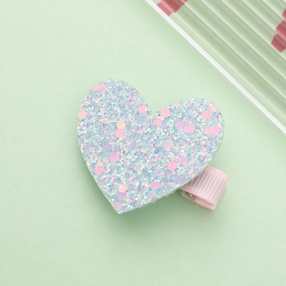 Wholesale 10pcs Crown Duck Clip Butterfly Diamond Sequins Hair Accessories Children Broken Hair Hair Clips