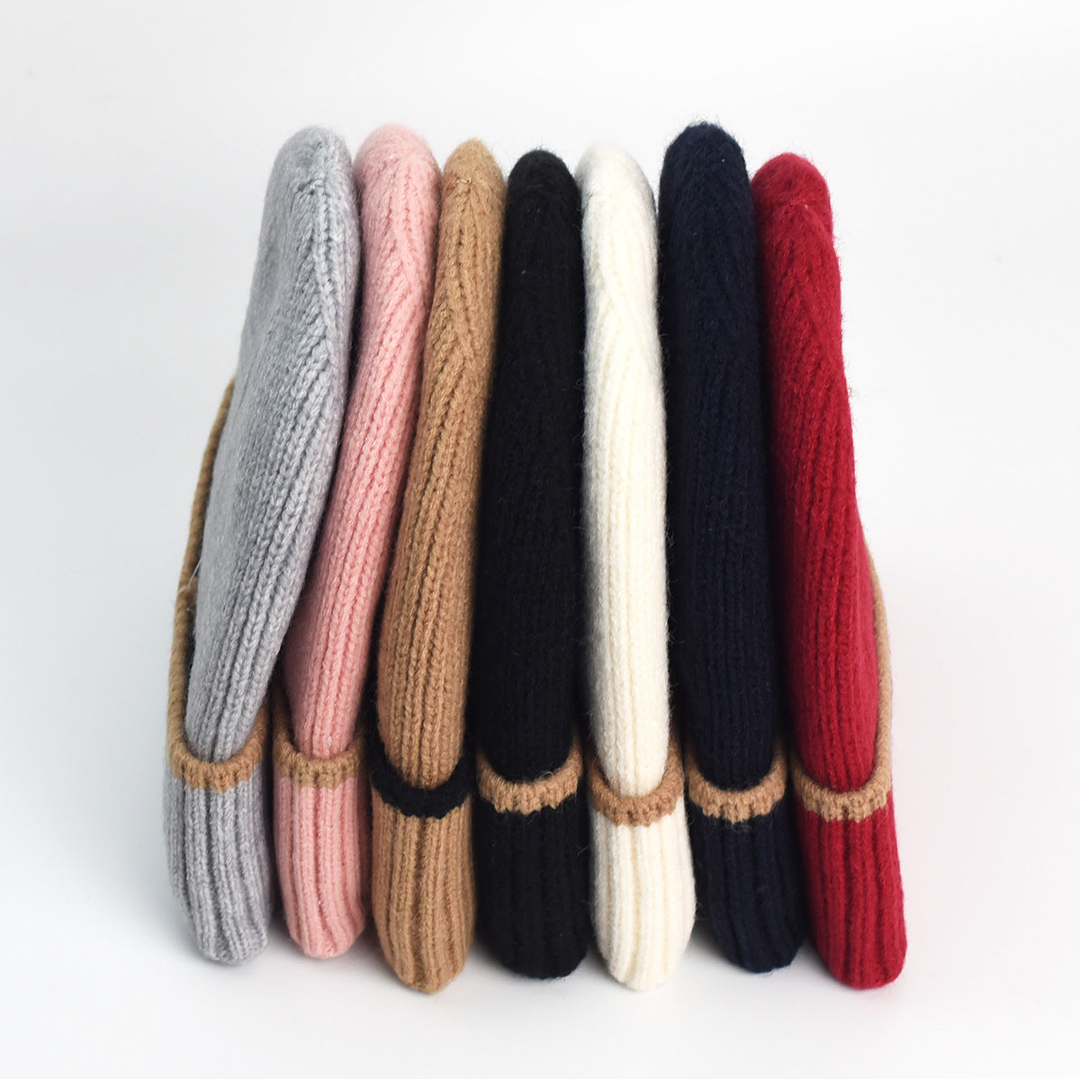 Wholesale Woolen Hat Autumn and Winter Outdoor Thickened Warm Plus Velvet Knitted Hat