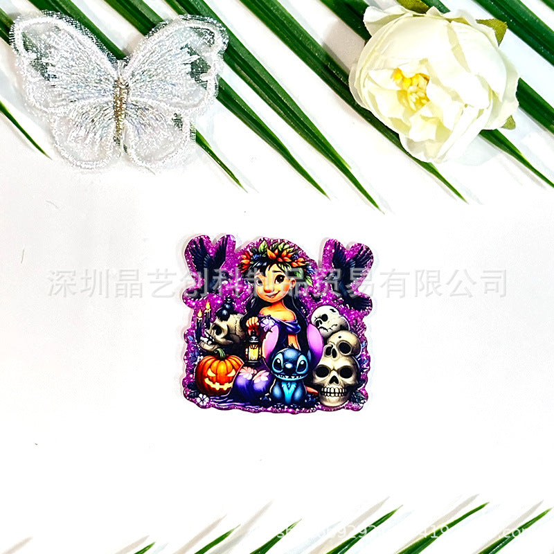 Wholesale 10pcs Halloween acrylic DIY accessories