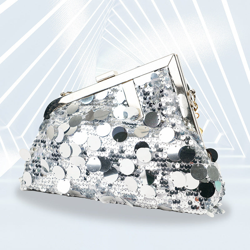 Wholesale Polyester Sequin Hand-held Dinner Bags