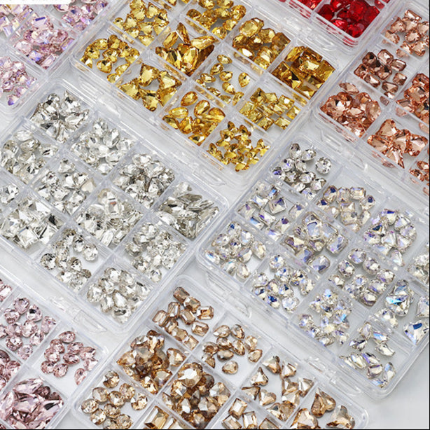 Wholesale Twelve-grid box nail art diamond decoration