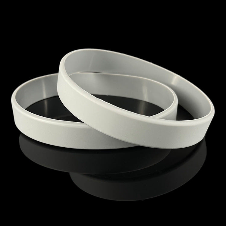 Wholesale 100pcs Sports Bracelets Grouped Printable Engraved Color-filled Rubber Bracelets