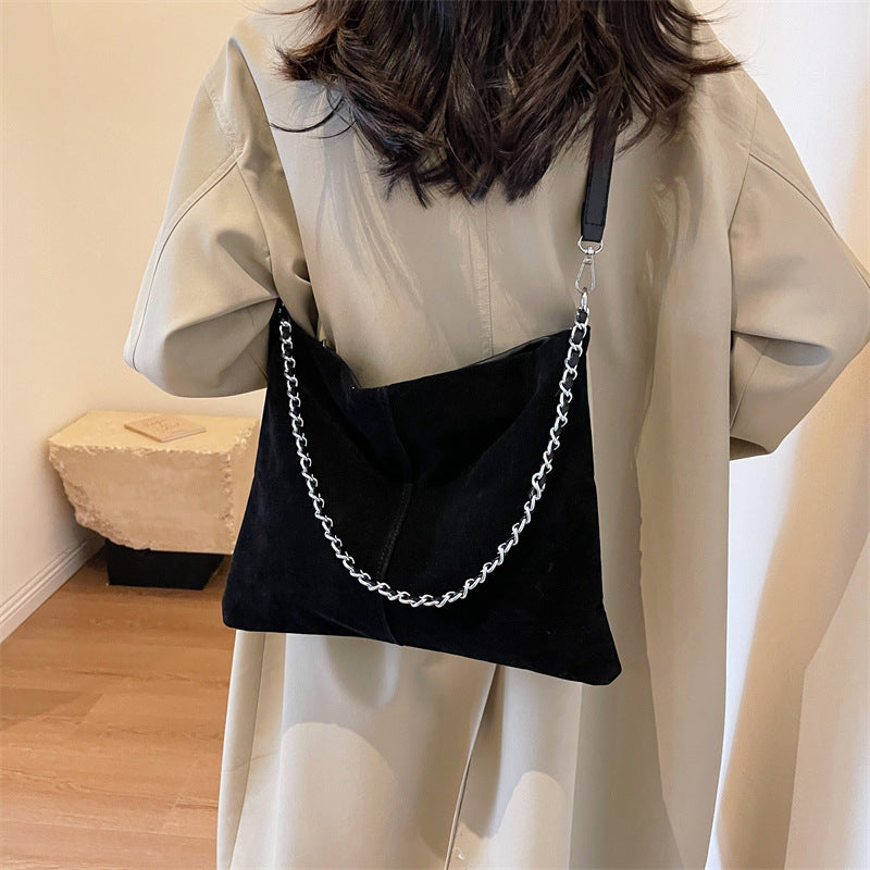 Wholesale Retro Large Capacity Frosted Crossbody Tote Bags