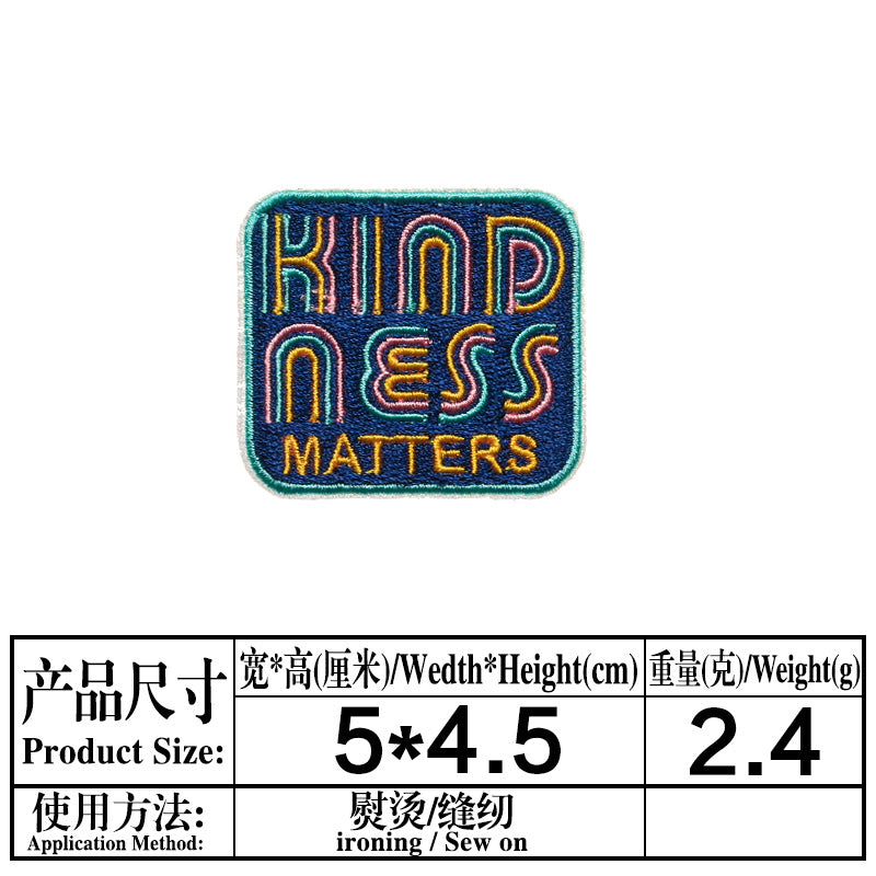 Wholesale Cartoon Rocket Basketball English Clothes Embroidery DIY Patches