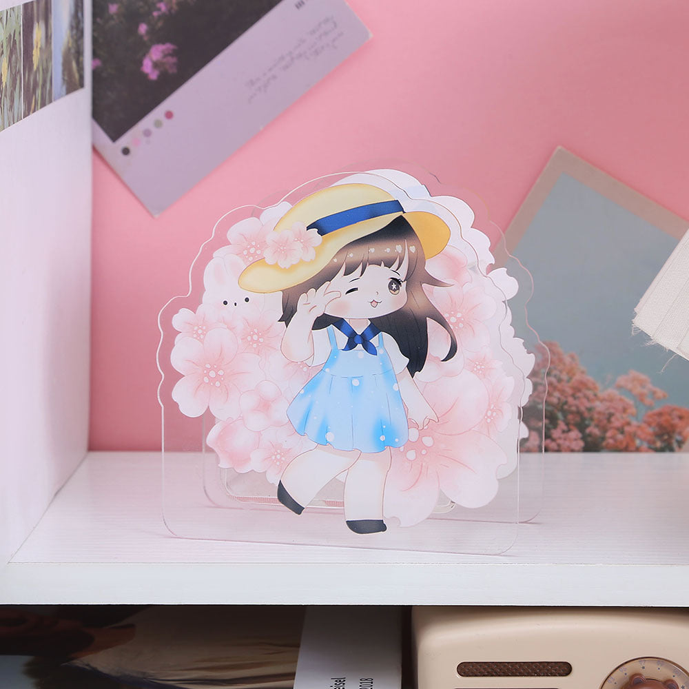 Wholesale  100 pcs Creative Cute Cartoon Acrylic Pen Holder