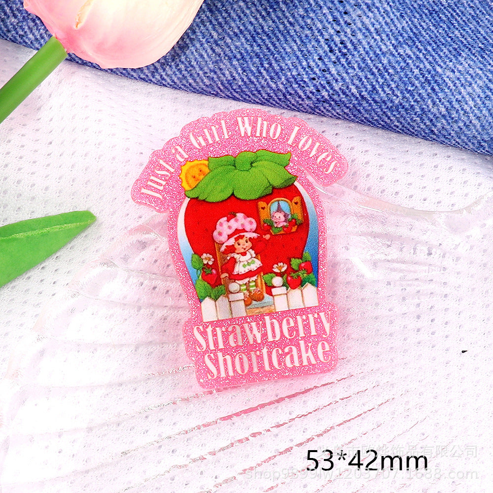 Wholesale 10pcs/ pack Cute Cartoon Character Animal Ornaments Acrylic Pins Cute DIY Accessories