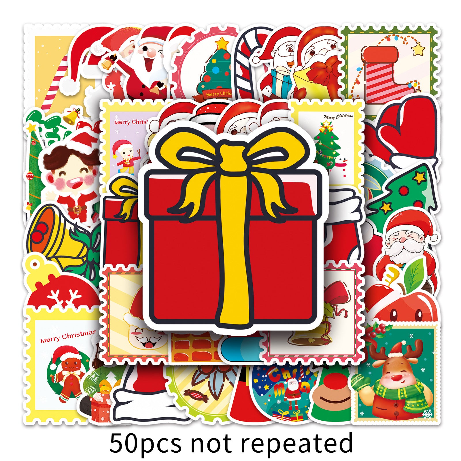 Wholesale 50 pcs/ pack sheets do not repeat Christmas cartoon  stickers