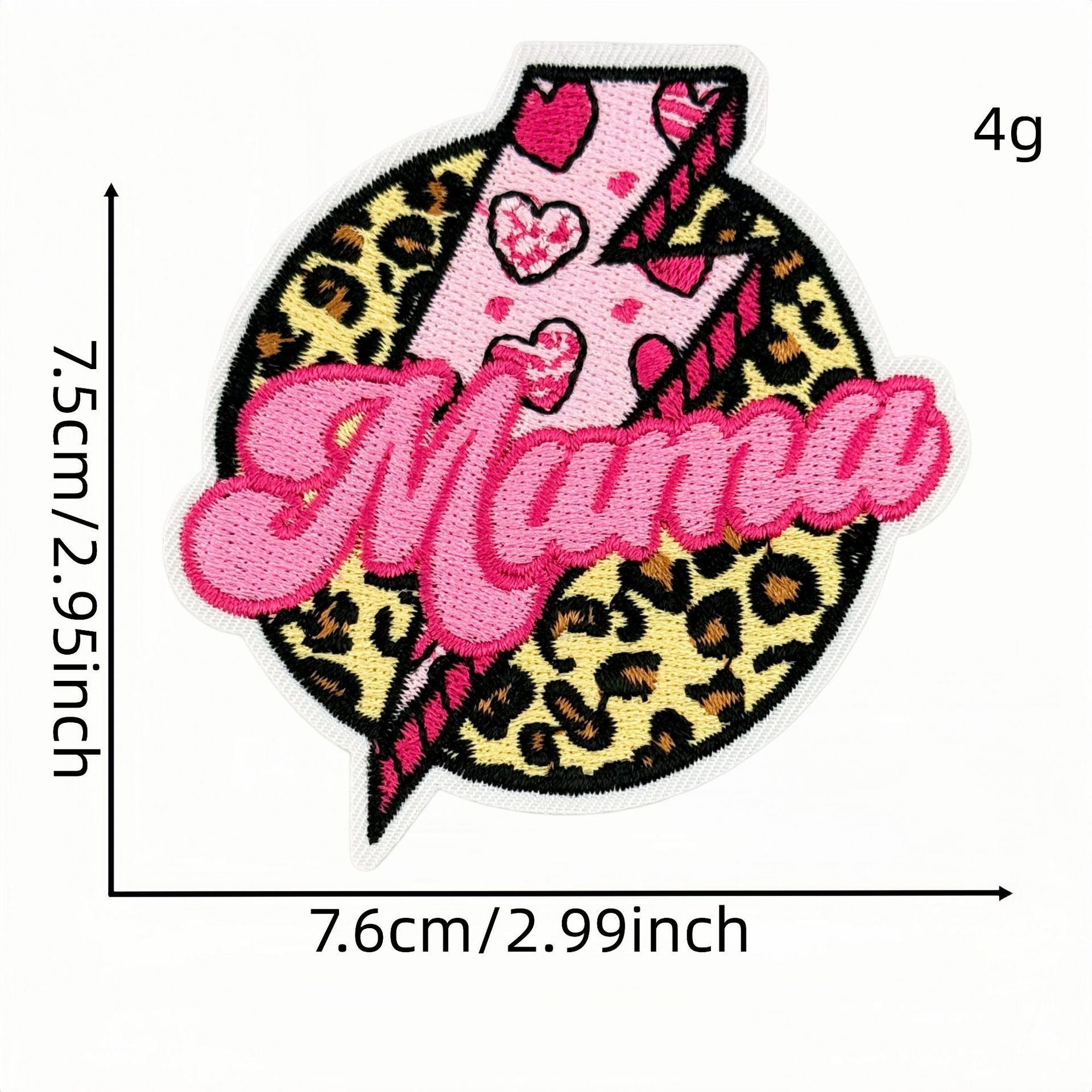 Wholesale 12 Pc Trendy Plaid Leopard Lightning Embroidered Iron On Patches For Hats DIY Decorative Accessory