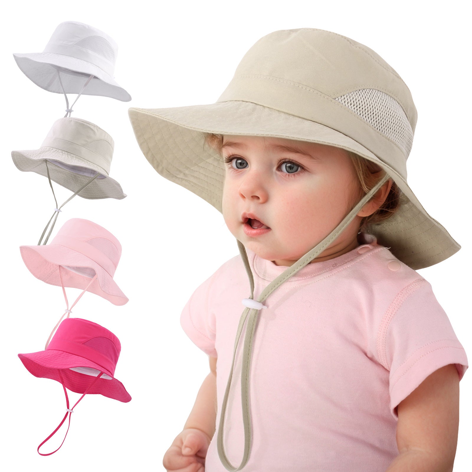 Wholesale Children' s bucket hat for summer outdoor sun protection and UV protection