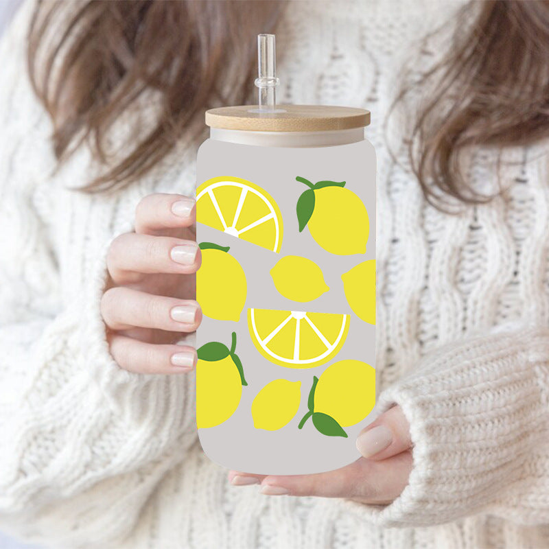 Wholesale Colorful Fruit Series 16oz Cup UV DTF Wraps