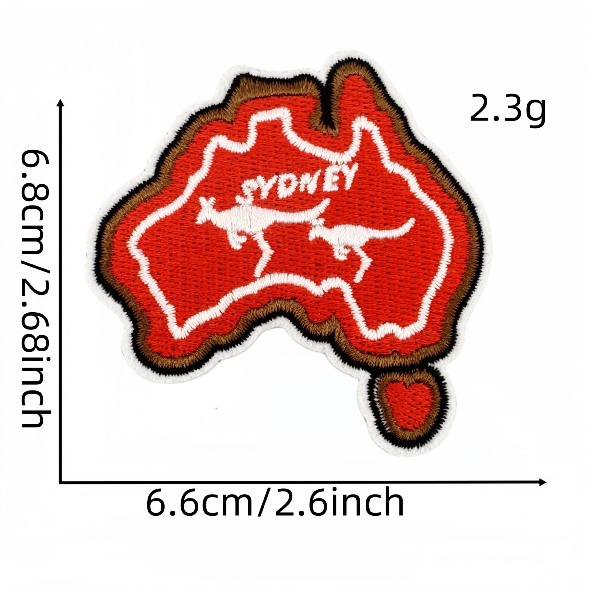 Wholesale Cartoon World Landmark Pattern Embroidery DIY Patches