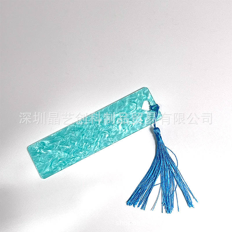 Wholesale 10pcs/pack water pattern board series acrylic bookmark DIY pendant