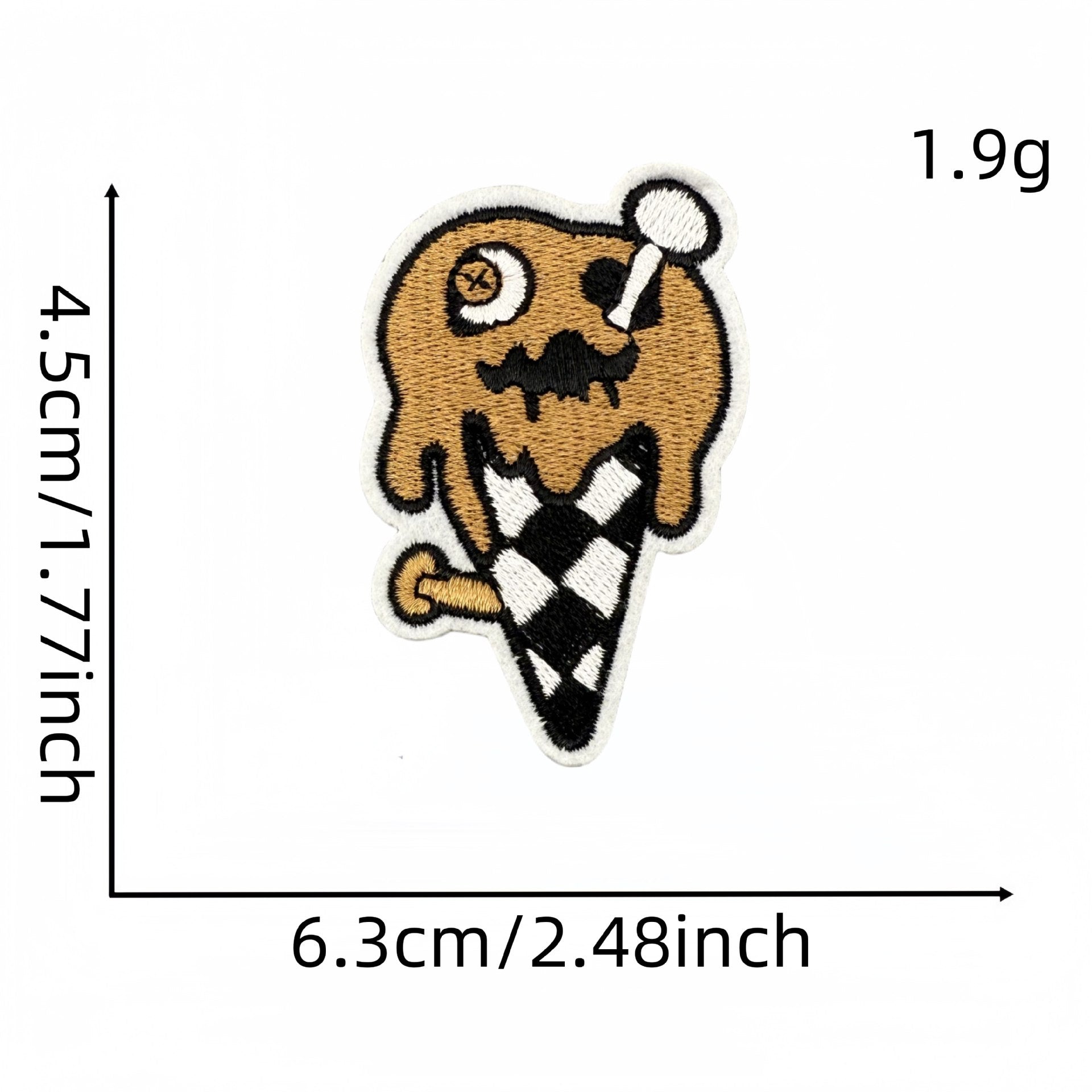 Wholesale Punk style badge brown series skull cartoon ghost