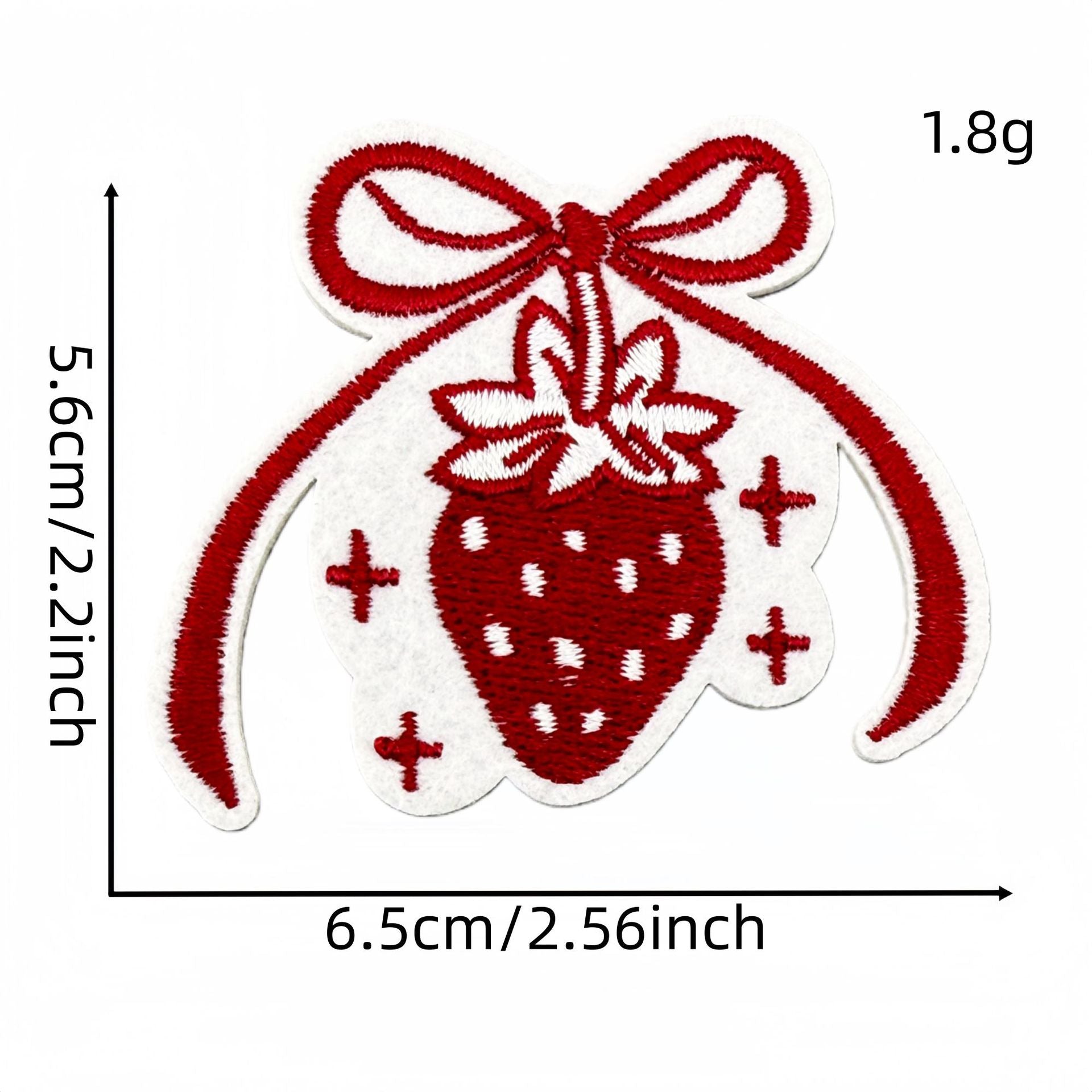 Wholesale Retro Red Valentine Embroidered Fabric Patch Ins Style Clothing Applique For DIY Craft And Resale