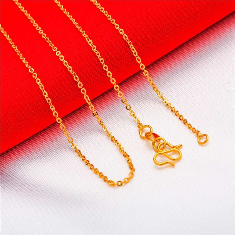 Wholesale Gold-plated water wave snake bone necklace box necklace
