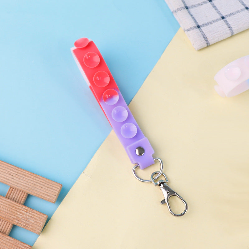 Wholesale 10PCS Silicone Suction Cup Keychain