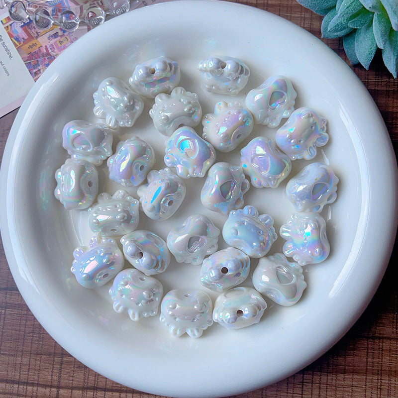 Wholesale   5pcs/pack Cute cartoon bunny loose beads Acrylic Beads