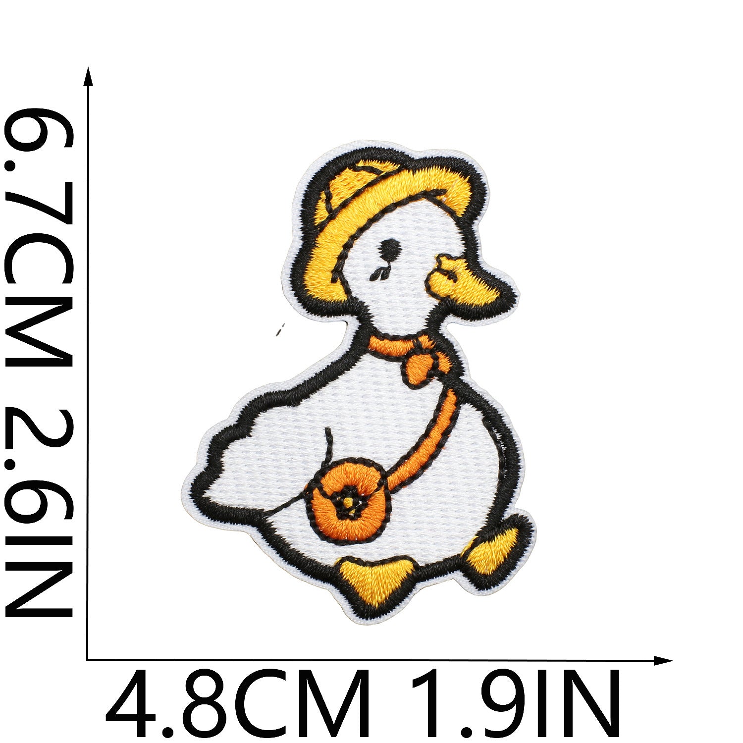 Wholesale Cute duck embroidered patch for children's clothes