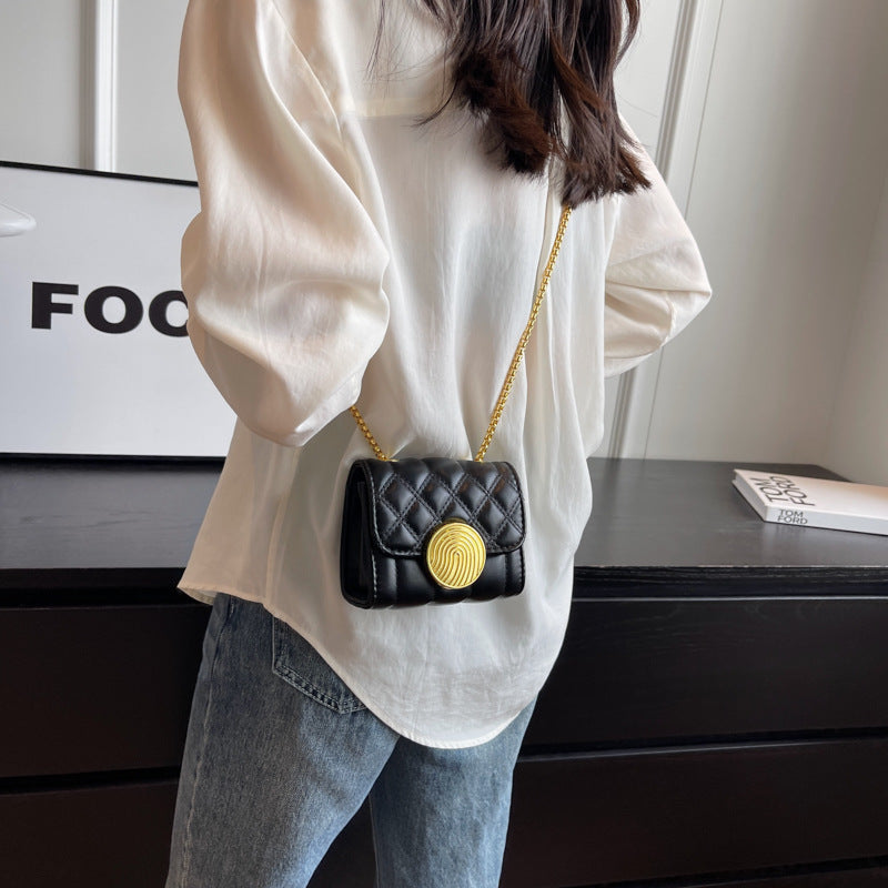 Wholesale 2023 Lingge Chain PU Single Shoulder Crossbody Bag