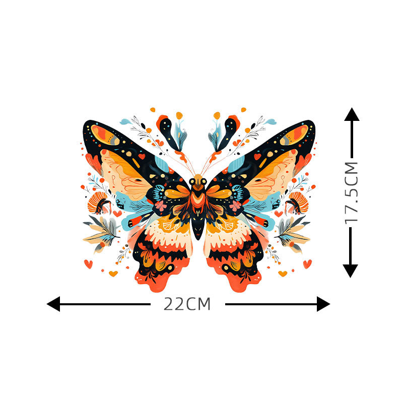 Wholesale 10pcs Colorful Flower Butterfly UV DTF Ready to Press Transfers Wraps