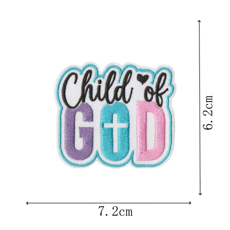Wholesale Bible Verse Embroidered Iron On Patches Set Of 9 For ets Bags Hats Fashion Accessory For Resale