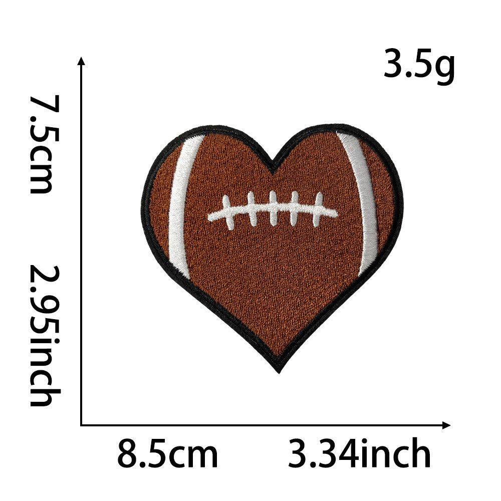 Wholesale Chic Football Mom Embroidered Iron On Patch Set DIY et Decorative Accent Resale Fashion Accessory OLY Exclusive