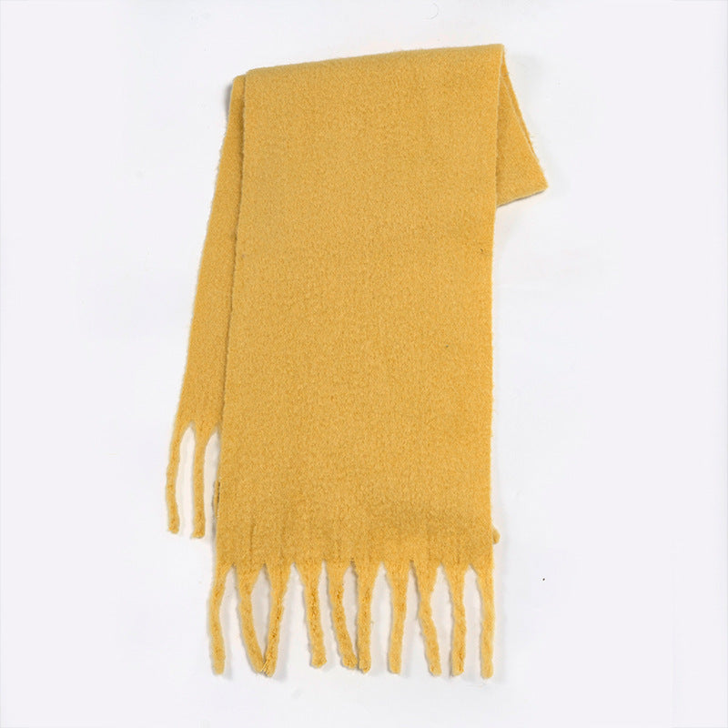 Wholesale 32% Wool Solid Color Soft Warm Scarf