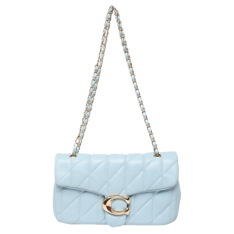 Wholesale Diamond embroidery chain crossbody bag small square bag underarm