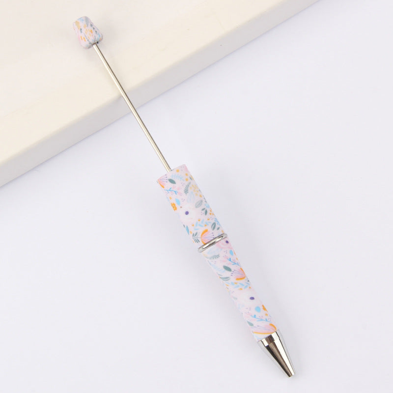 Wholesale Beadable Pens DIY for Beaded Cow Leopard Print Plastic Pen