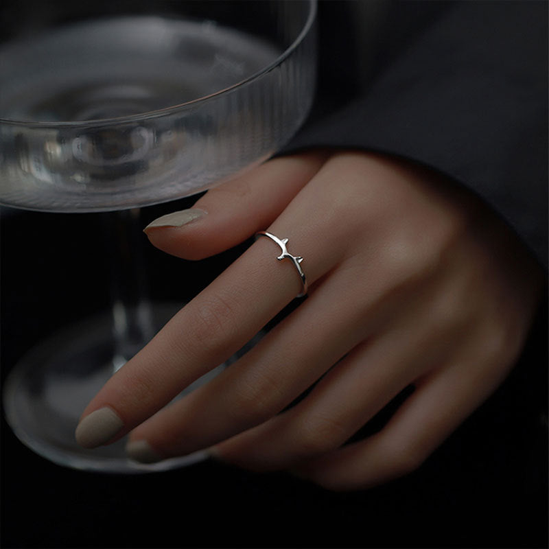 Wholesale 925 Sterling Silver Fox Open Ring