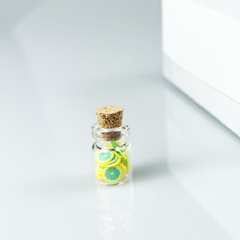 Wholesale 1;12 dollhouse dollhouse Furniture Ornaments Miniature Food Toy Scene Accessories Mini Canned Fruit Slices