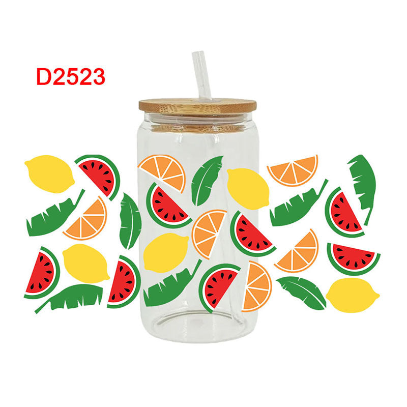 Wholesale UV Transfer Paste Glass Crystal Label Crystal Paste 16OZ UV DTF WRAPS 23cmX11cm