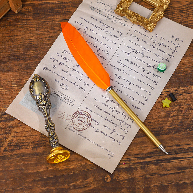 Pluma de pluma plateada al por mayor pluma