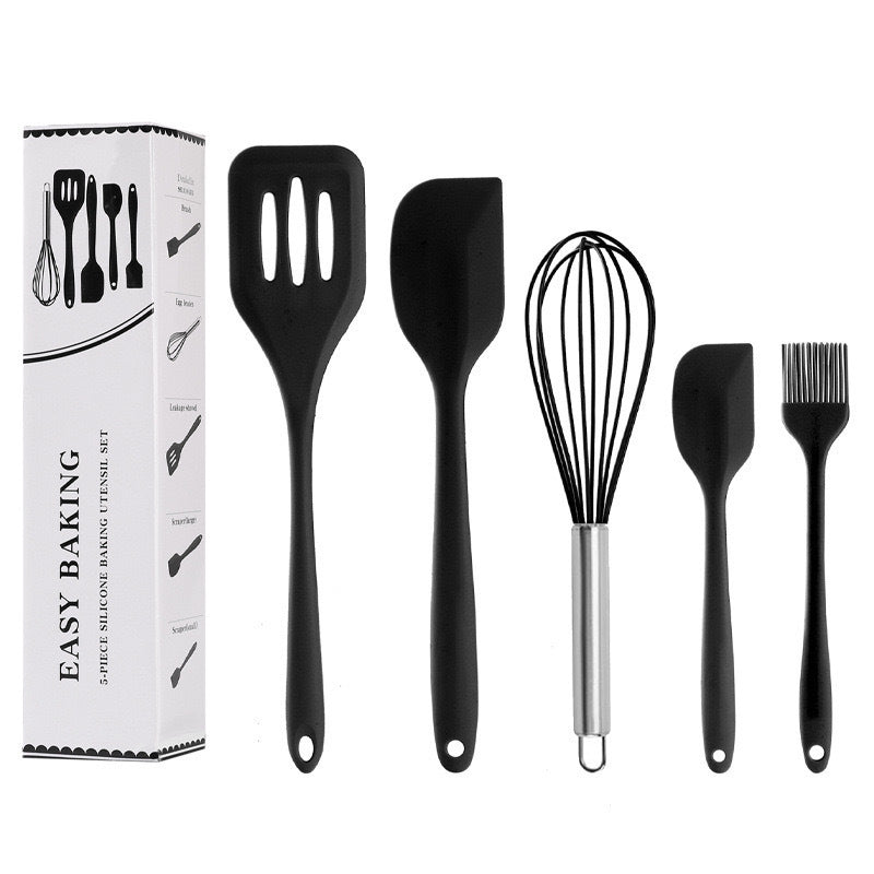 Wholesale silicone kitchenware five piece set