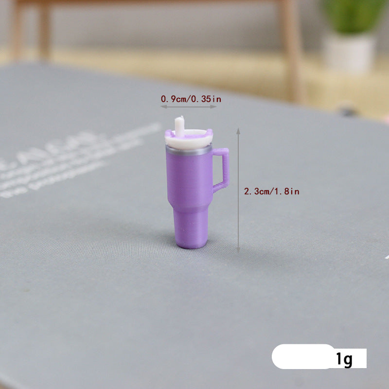 Wholesale Dollhouse  miniature scene ornaments straw cup