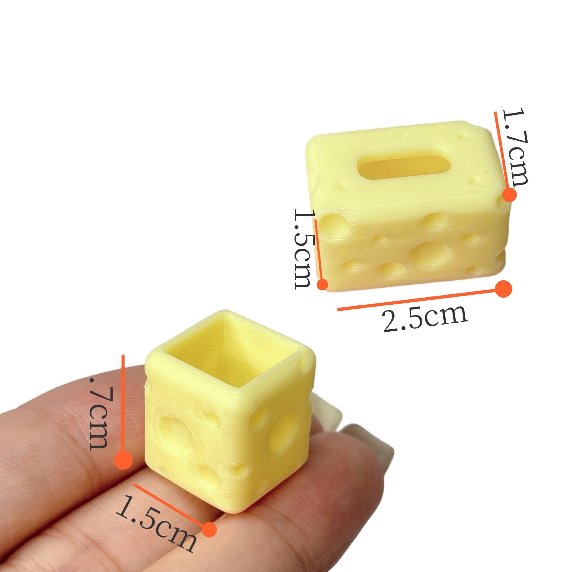 Wholesale Mini Cheese Tissue Box Pen Holder Miniature Scene Doll Accessories