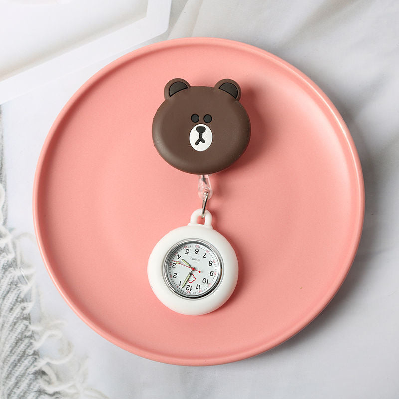 Wholesale Luminous and Cute Silicone Nurse Pocket Watches