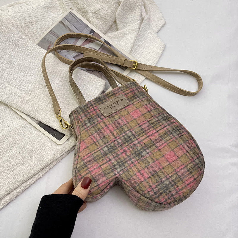 Wholesale Striped Woolen Gloves, Portable Shoulder Bags