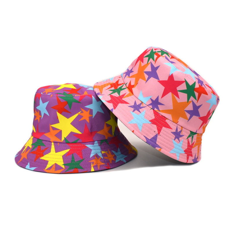 Algodón al por mayor de algodón de estampado de estampado de estrellas de cinco puntas