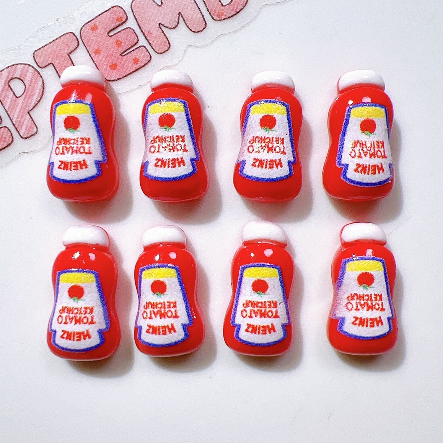 Wholesale 20pcs/pack Resin accessories handmade materials DIY mini salad dressing