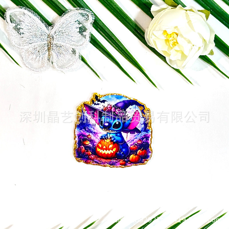 Wholesale 10pcs Halloween acrylic DIY accessories