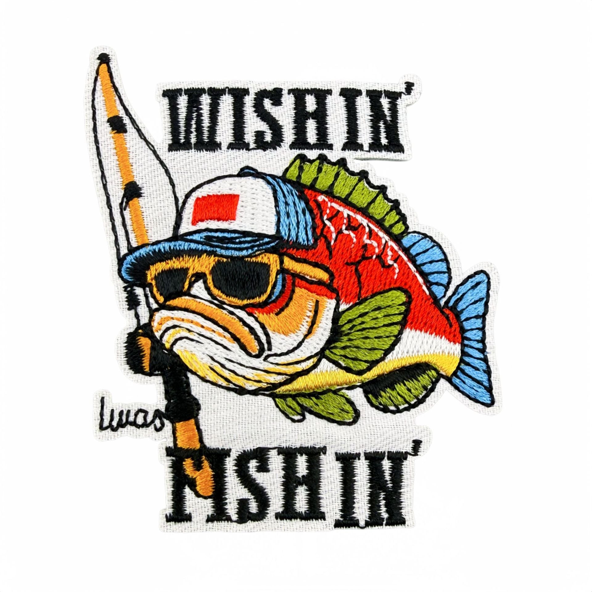 Wholesale 20 Pack Fishing Themed Embroidered Patches Cartoon Iron On Stickers For Clothing Decoration DIY Craft
