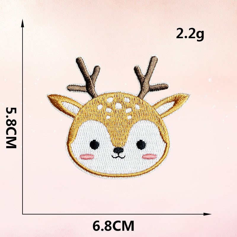 Wholesale Cartoon Embroidery Plush Clothes Patch Hat DIY Decorative Embroidery Cloth Patch FS