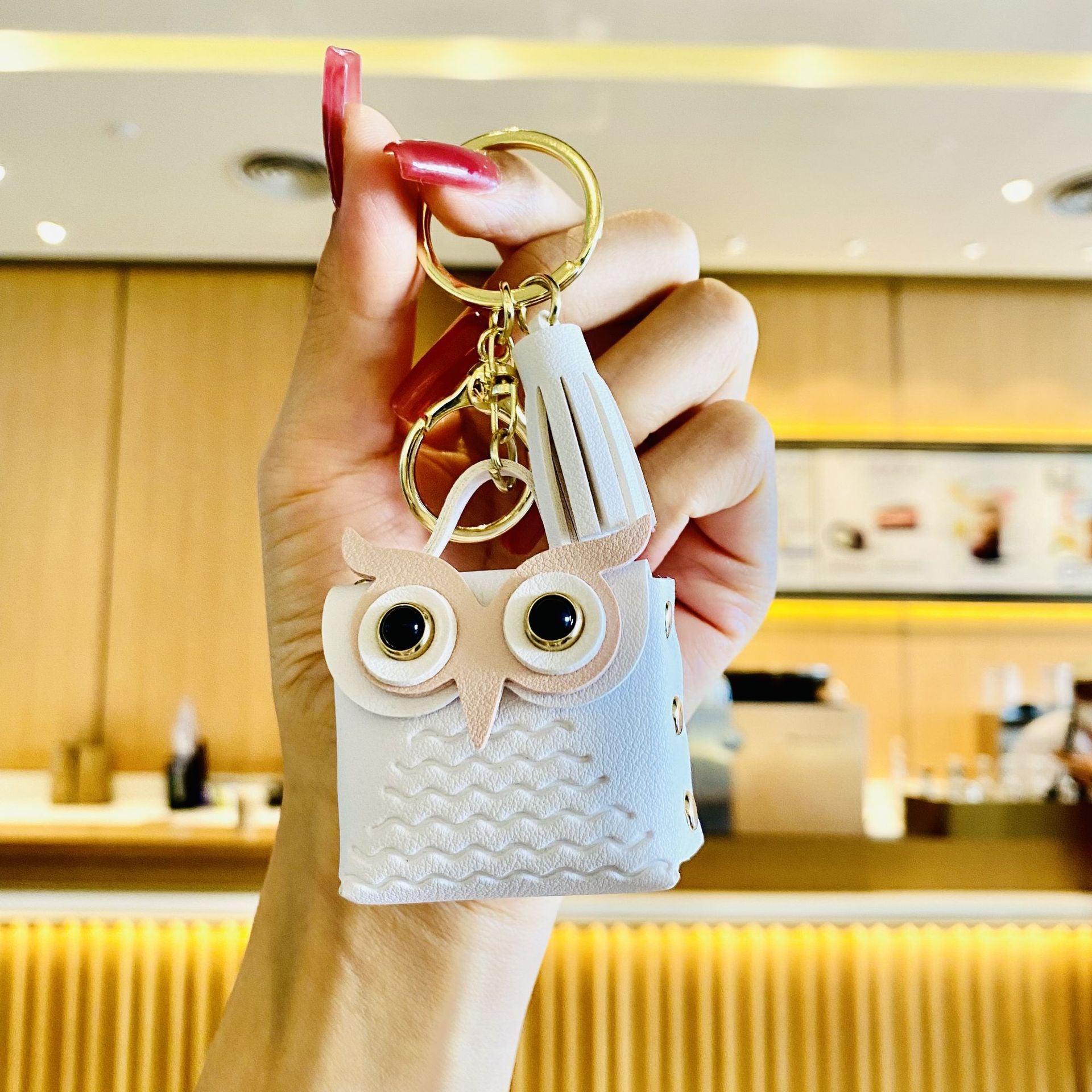 Wholesale Owl Zero Wallet PU Keychain